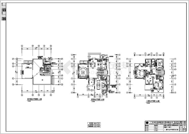 别墅住宅建筑电气施工CAD图-图二