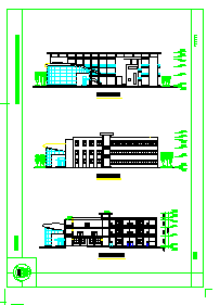长沙某小学建筑方案设计施工CAD图纸
