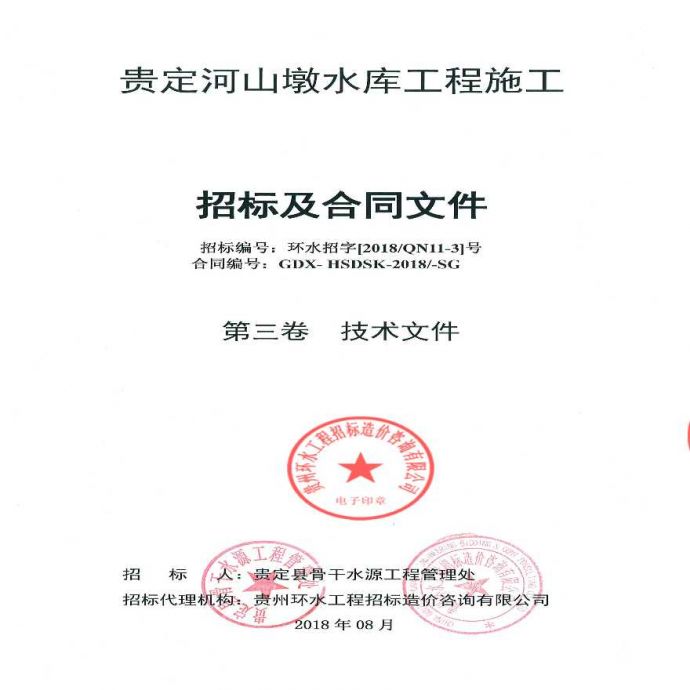 贵州水库工程施工招标及合同文件丨306页_图1