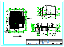 某两层别墅建筑设计CAD施工图附效果图-图一