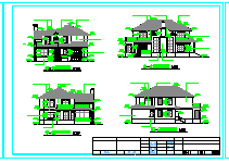 某两层别墅建筑设计CAD施工图附效果图-图二