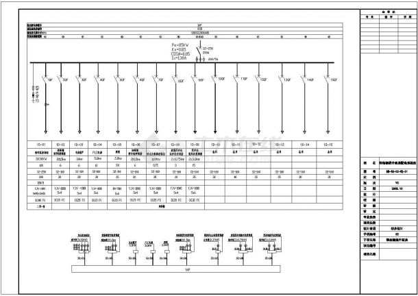 临海某省污水处理厂电气施工图-图二