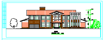 某地两层独立别墅cad方案设计施工图-图二