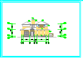 某两层别墅建筑施工设计方案图_图1