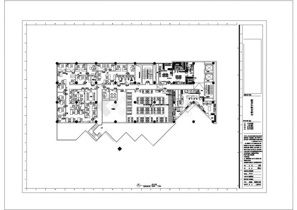 某豪华商贸饭店（深化）室内装修设计cad全套施工图（含高清效果图）-图一