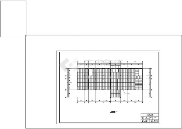 【6层】5810平米钢框架结构办公楼毕业设计结构cad图，共十张-图二