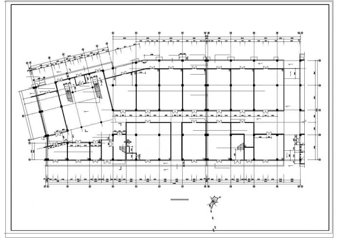 大型商场建筑设计全套施工cad图纸_图1