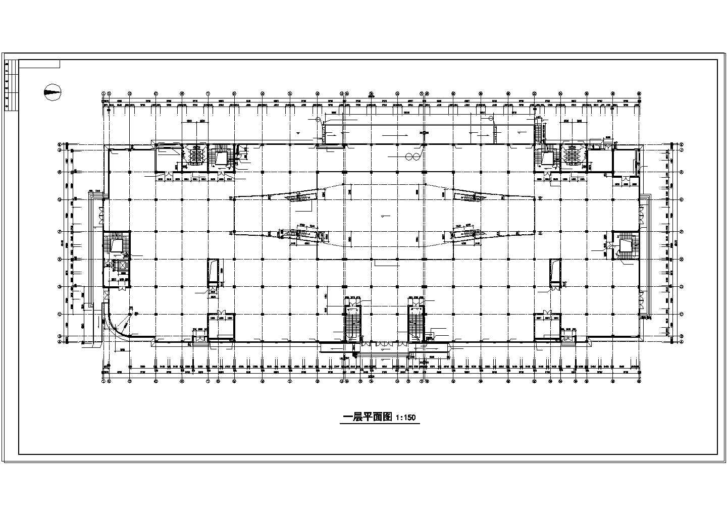 某大型商场建筑设计全套图纸