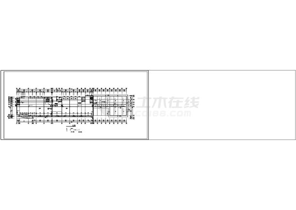 带植草屋面大型综合楼建筑设计施工cad图纸-图一