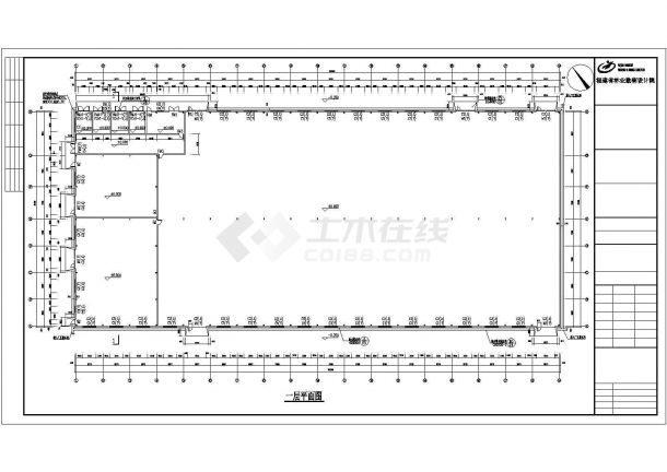 福建某公司细木工板车间钢结构设计CAD图纸-图二