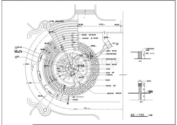 某小区环境工程规划详细设计施工方案CAD图纸-图一