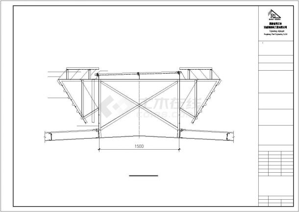 某地大型钢结构楼设计CAD图纸-图二