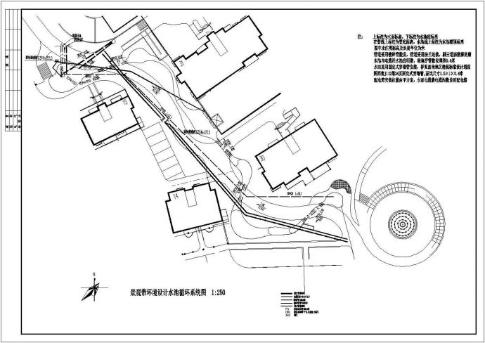 某小区环境景观带规划详细设计施工方案CAD图纸_图1