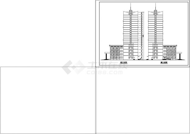 某地区高层酒店建筑设计方案图纸-图二