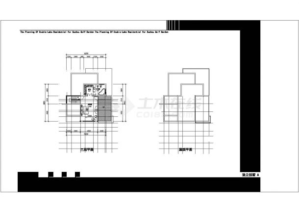 某城市独立别墅建筑完整平立剖设计施工CAD图纸-图二