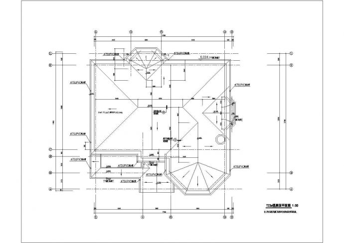 钢结构别墅建筑设计cad图纸_图1