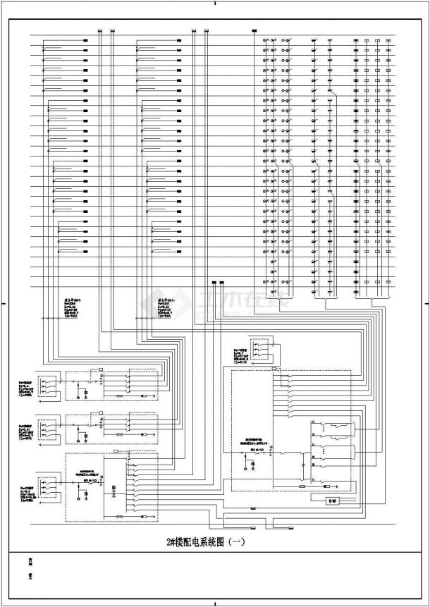高层住宅电气设计全图CAD 图纸-图二