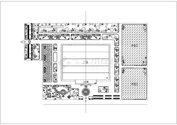 某厂房CAD设计施工完整大样总图-图一