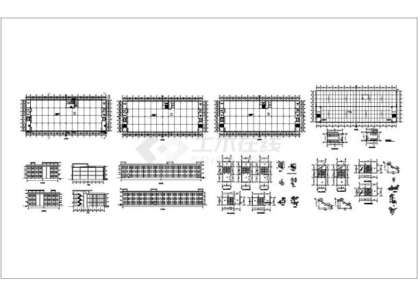 某车间建筑图CAD设计大样完整全套-图一