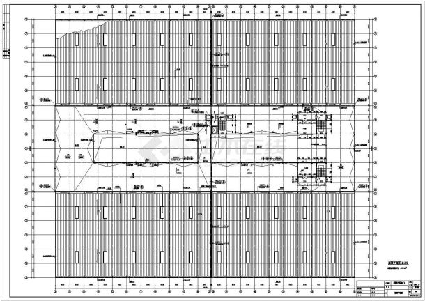 某葵涌生产基地厂房CAD框架结构设计详细图纸-图一