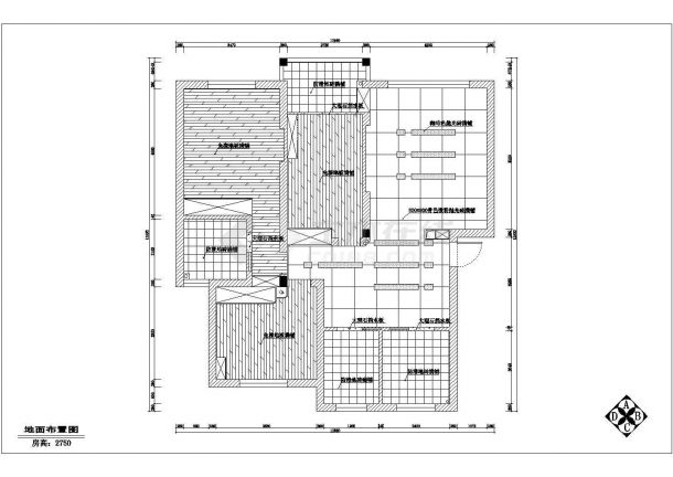 南通市某小区业主普通家装设计室内装修cad全套图纸-图二