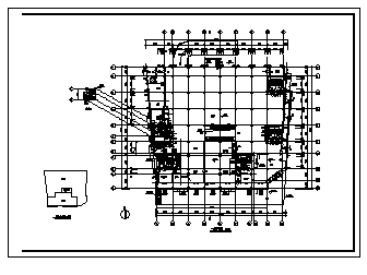 某二十一层带地下室综合商业办公楼建筑施工cad图_综合商业办公楼施工_图1