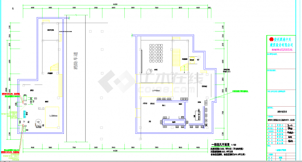 某地蔡水幼儿园建设项目综合楼暖通CAD图纸-图二