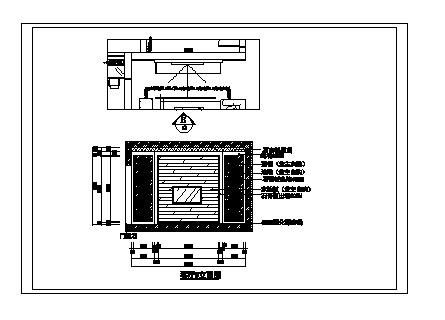 100平方三居室住宅装修CAD施工图-图二
