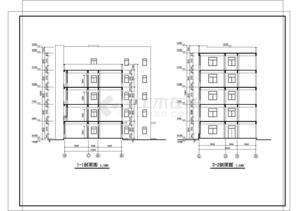 某工业厂区办公楼建筑CAD设计大样构造图-图一