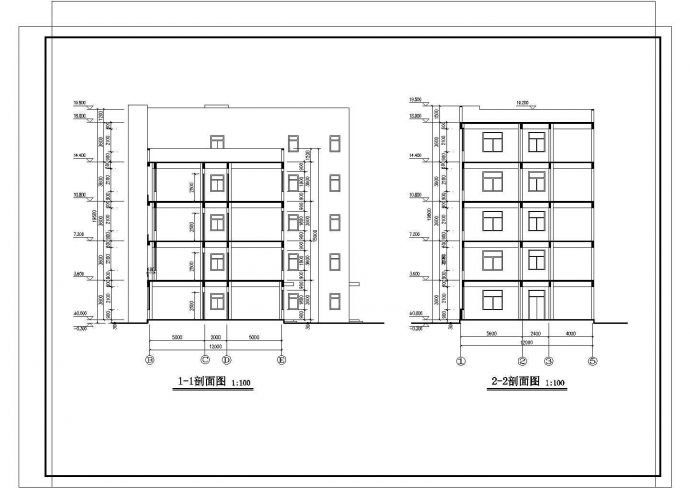 某工业厂区办公楼建筑CAD设计大样构造图_图1
