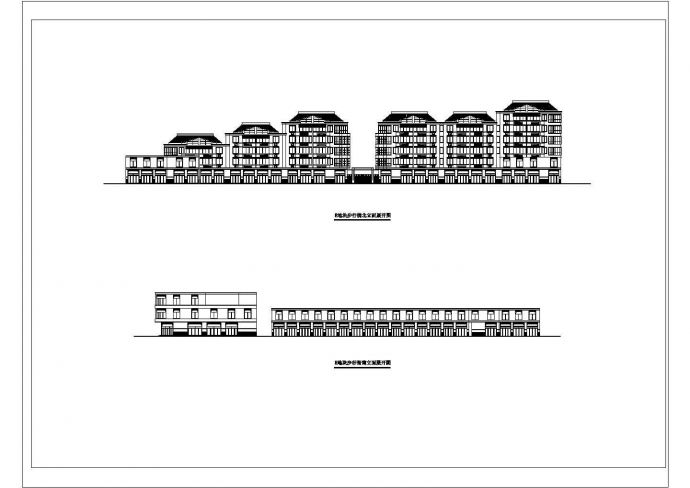 某海盐县绿城花苑规划CAD设计平面及立面图_图1