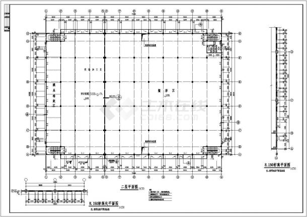 某茂扬厂房建筑CAD详细全套设计完整图-图二