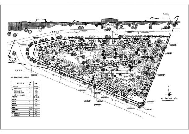某民族风住宅小区CAD完整设计总规划图-图一