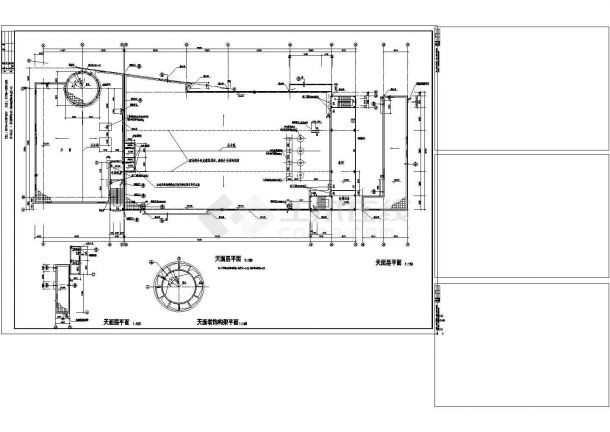 某嘉士达制衣厂CAD全套设计大样框架结构施工图-图一