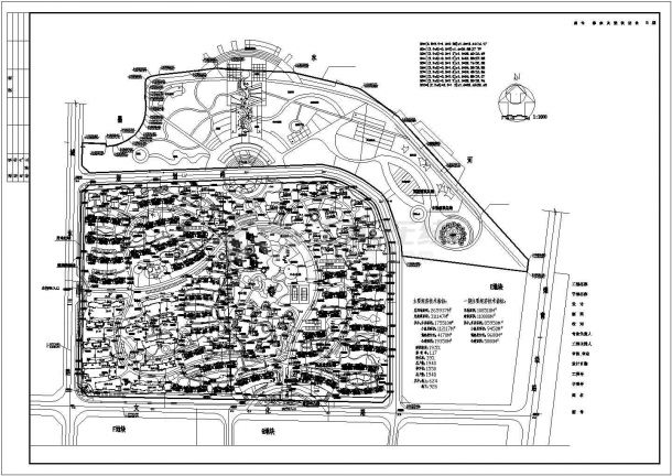 某康庭嘉苑规划设计CAD完整平面方案图-图一