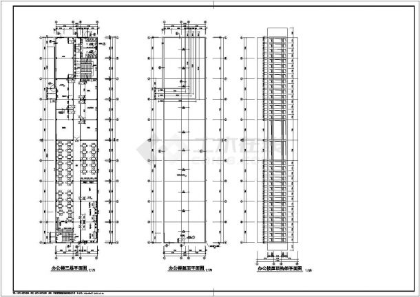 某钢结构车间建筑CAD设计构造平面施工图-图二