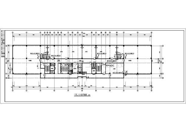 某十六层酒店建筑cad施工图纸-图二