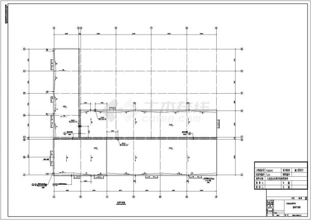 某电厂工业废水车间施工设计CAD构造图纸-图一
