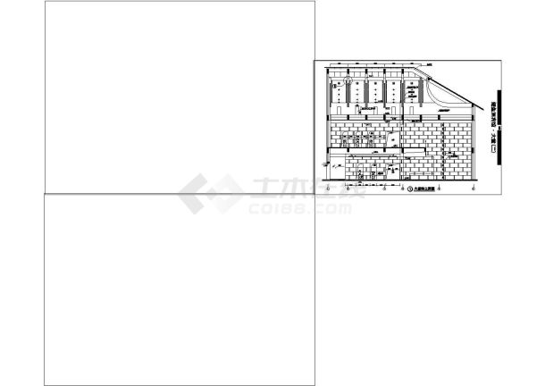 鲤鱼洲宾馆建筑设计cad图纸-图二