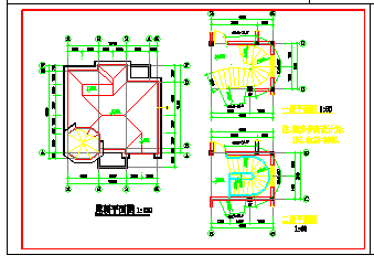某小别墅建筑结构完整版设计CAD施工图-图一