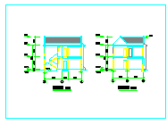 某两层农村住宅方案平、立、剖面图_图1