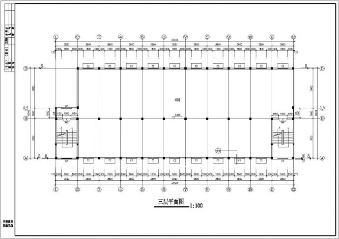 某大型厂房全套建筑CAD详细设计施工图_图1