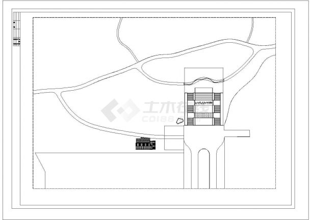 某大型公园入口CAD设计完整构造施工图纸-图一