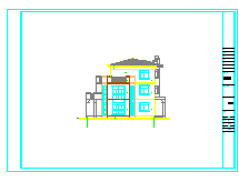 某欧式别墅建筑施工图效果图