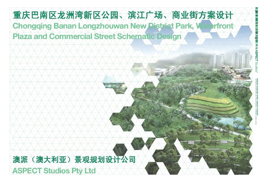 [重庆]新区公园、滨江广场、商业街三合一方案设计（附概预算表）-图一