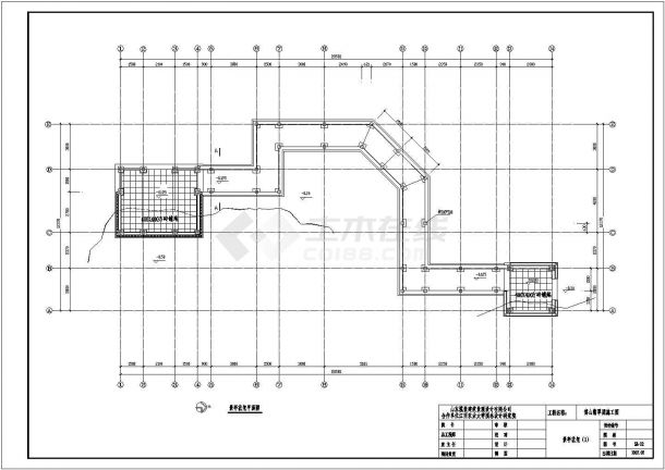 某博山翡翠园木亭廊花架CAD详细设计大样结构图纸-图一