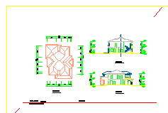 三层别墅cad建筑设计施工图纸带效果图-图二