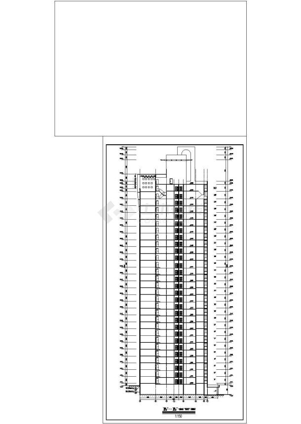 某城市追星楼二十八层高层剪力墙结构商住楼建筑设计CAD图（含建筑设计说明）-图二