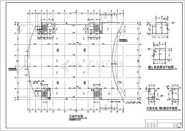 龙归商贸城设计建筑施工cad图纸-图二