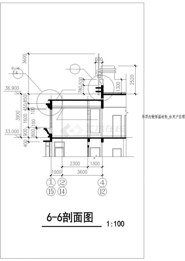 威海市某地区一整套豪华家庭装修设计cad施工图-图一